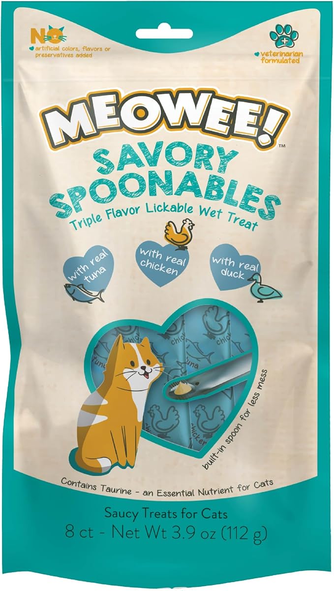 Meowee! Cat Treats – Irresistible Flavor Cats Love Tuna, Chicken, Duck