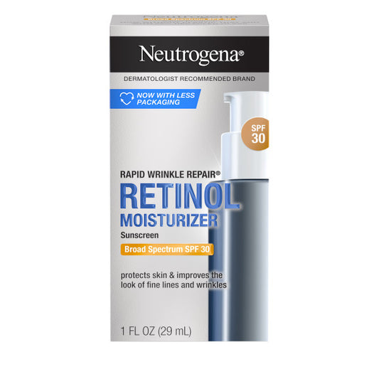Neutrogena Rapid Wrinkle Repair Retinol Moisturizer with Sunscreen Broad Spectrum SPF 30, 1 Fl. Oz