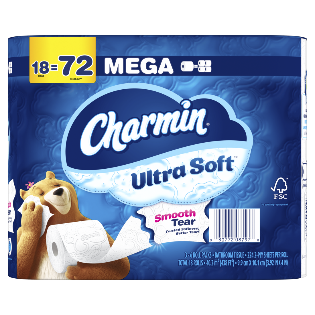 Charmin ultra soft 18 rolls
