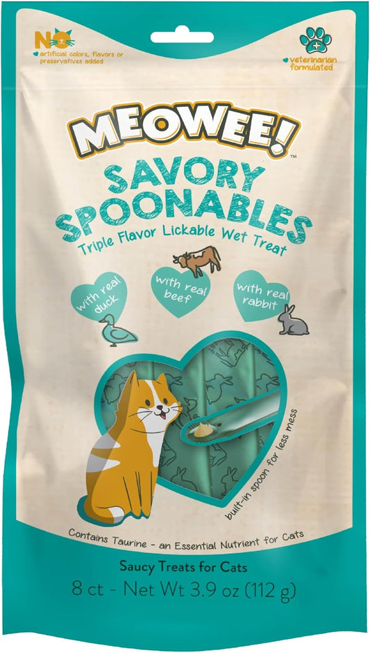 Meowee! Cat Treats – Irresistible Flavor Cats Love Duck, Beef, Rabbit