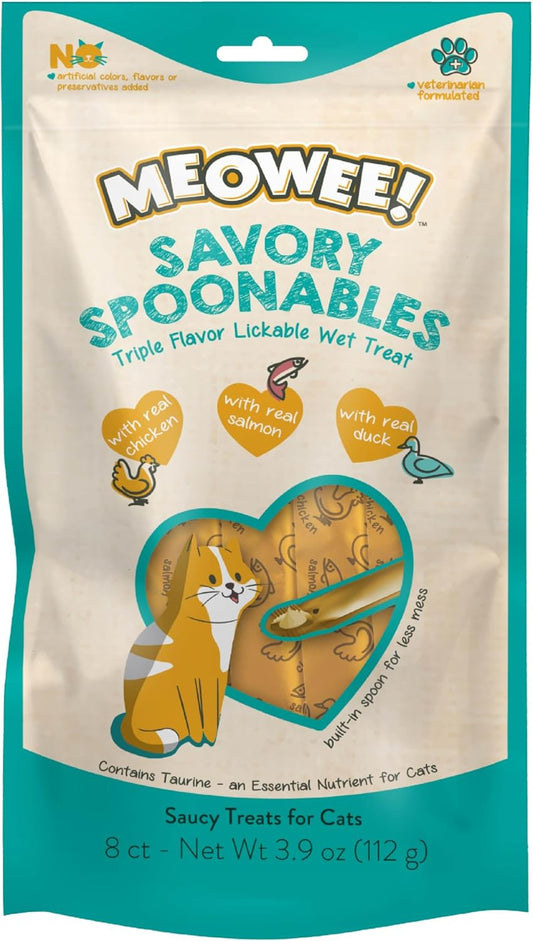 Meowee! Cat Treats – Irresistible Flavor Cats Love Chicken, Salmon, Duck