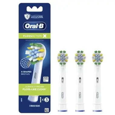Oral-B Floss Action Replacement Brush Heads (3)